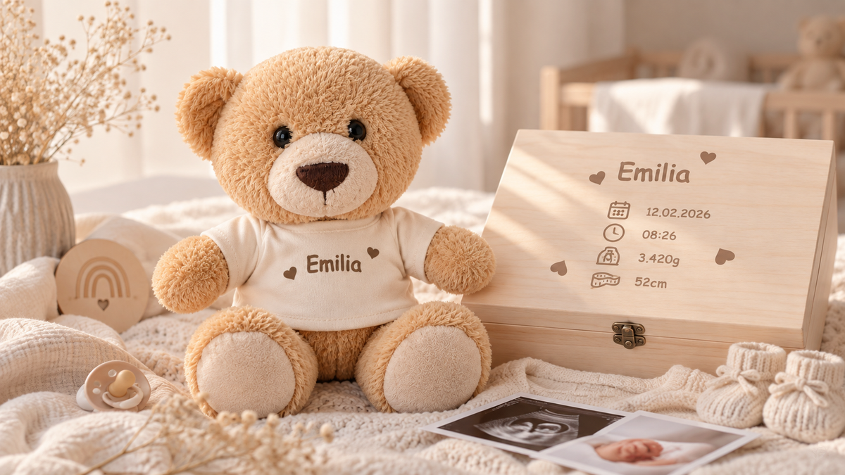 Personalisierter Bebely Baby Memory Teddy
